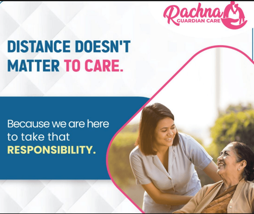 Compassionate caregiver holding hands